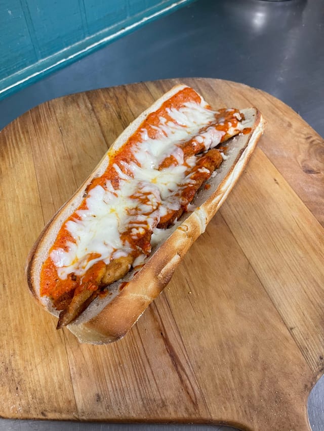 Veal Parmigiana Sub.