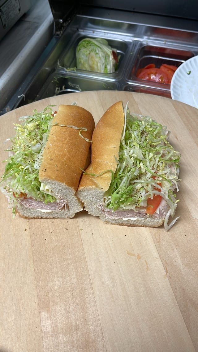 Turkey & Cheese Sandwich.