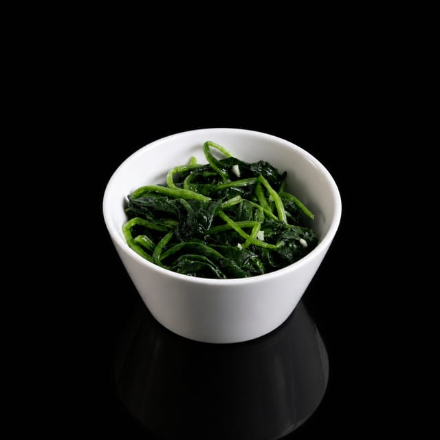 Sauteed Spinach.