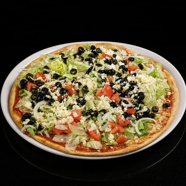 Salad Pizza.
