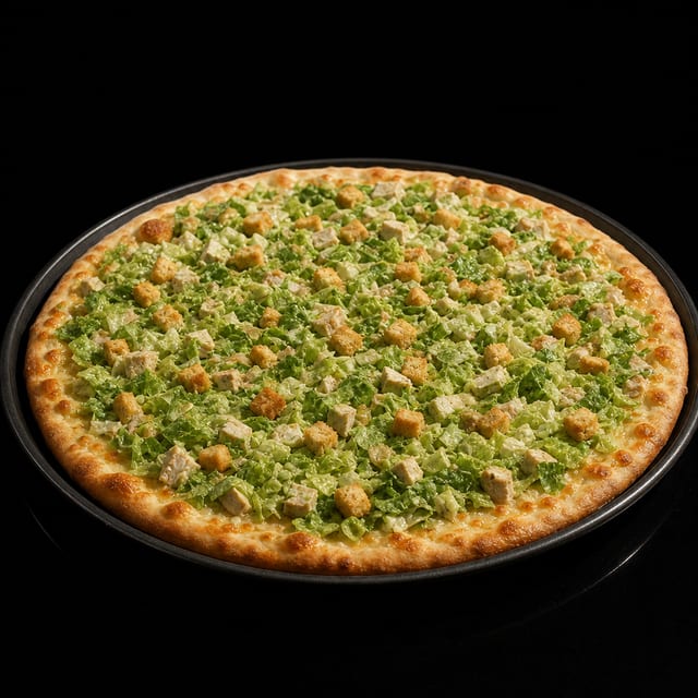 Grilled Chicken Caesar Pizza.