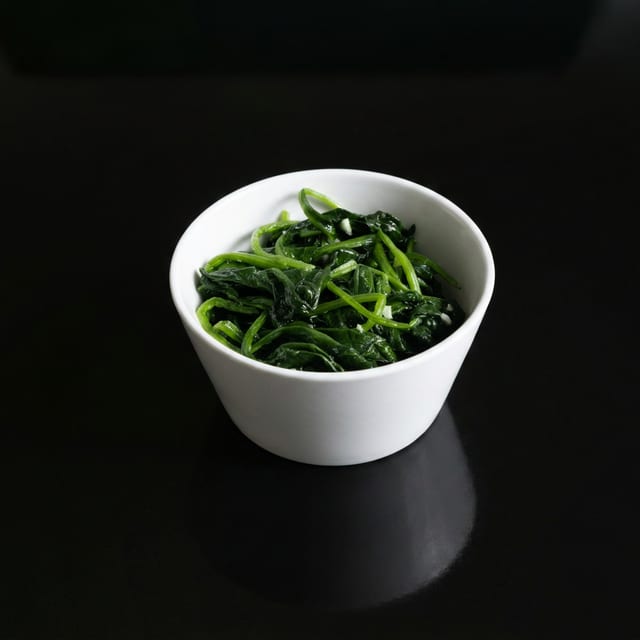Sauteed Spinach.