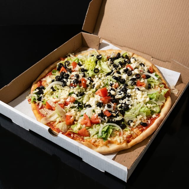 Salad Pizza.
